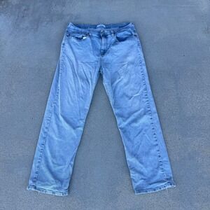 DENIZEN Levi's Size 14 90's Loose Straight Light Wash Denim Jeans Women